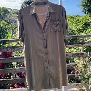 Cupshe Shirt Dress Size Small NWOT